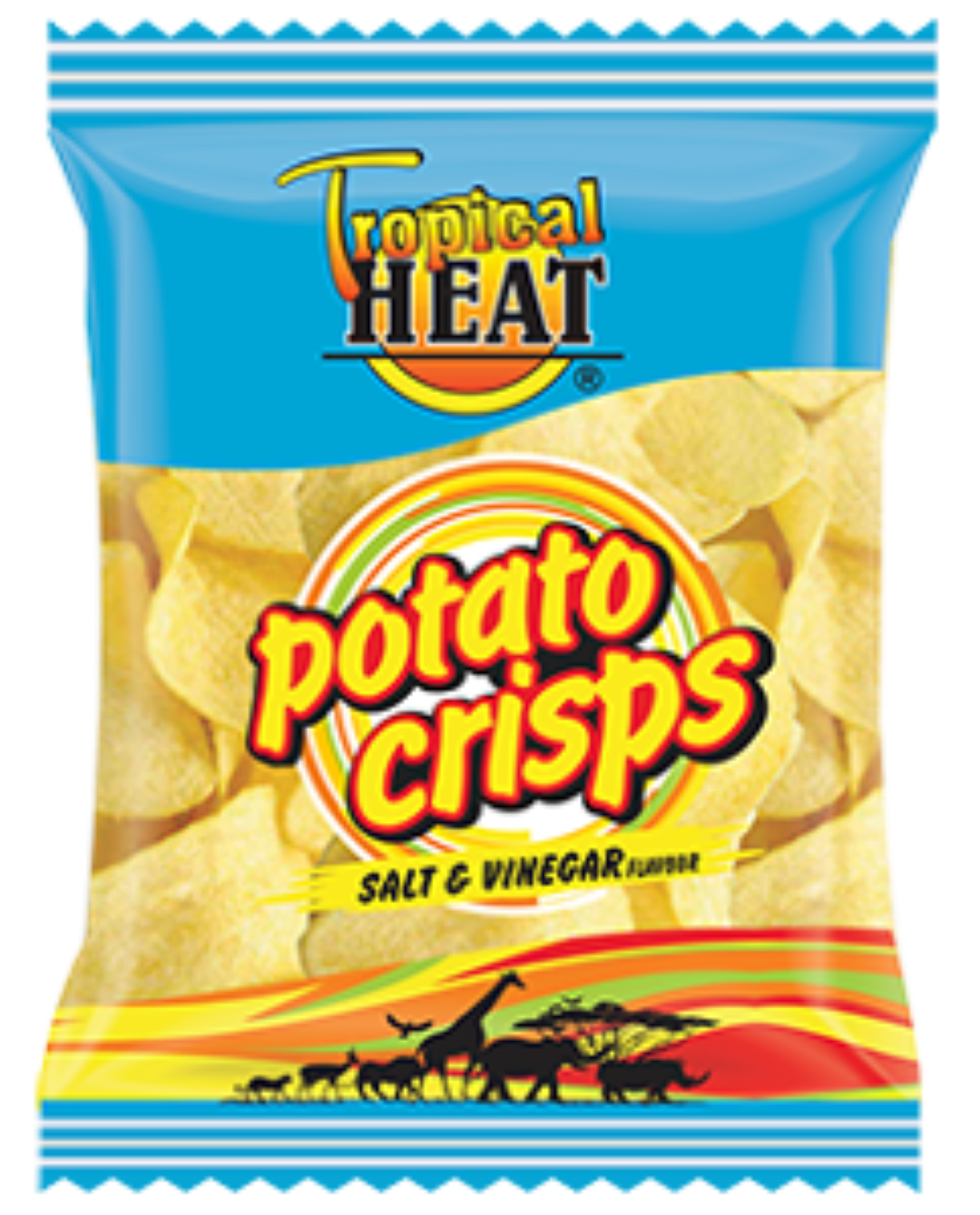 TROPICAL HEAT CRISPS SALT &VINEGAR 50G